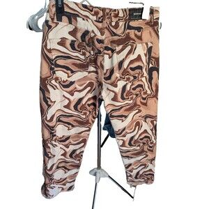 Stradivarius Marble Brown Women's Jeans Sz 8